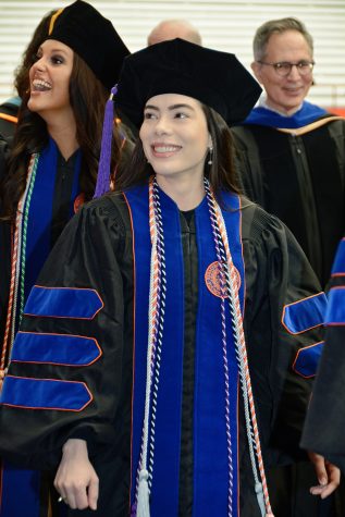 Ludmilla Evelin at the College of Law 2023 commencement ceremony. 